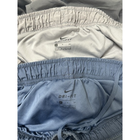 Two Pair Nike Dri-Fit Running Shorts Gray and Blue, Sz:  S (b46) - Picture 3 of 5